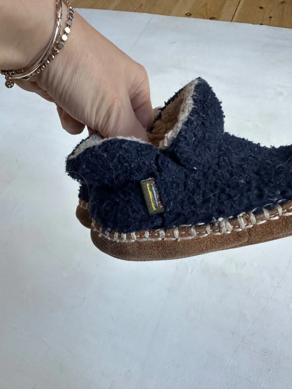 LL Bean Kids Cozy Slipper Booties 7-8